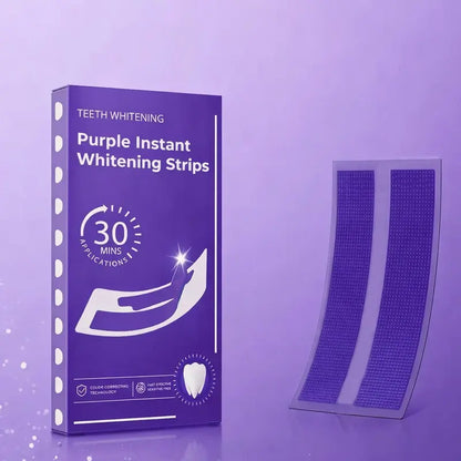 Purple Teeth Whitening Strips Kit – 7-Day Enamel Safe Whitening Treatment (14 Strips)