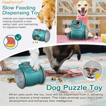 Interactive Dog Tumbler Toy - IQ-Enhancing Slow Feeder for Small to Medium Dogs and Cats, Balance Training Pet Product