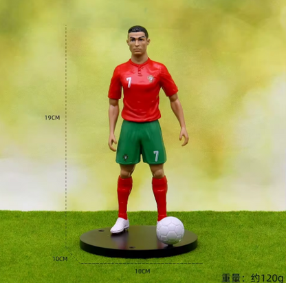 2026 New Football Star C.Ronaldo Model Dolls Cartoon Cute Action Figure Car Accessories Football Fans Gifts