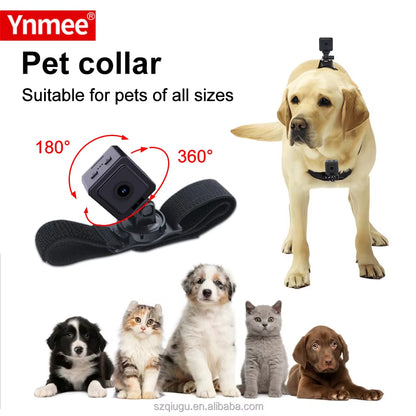 MD38 Mini Pet Camera 1080P WIFI Video Recording Magnetic Wearable Pet Dog&Cat Cam for Outdoor Sport Action Pet Collar Camera