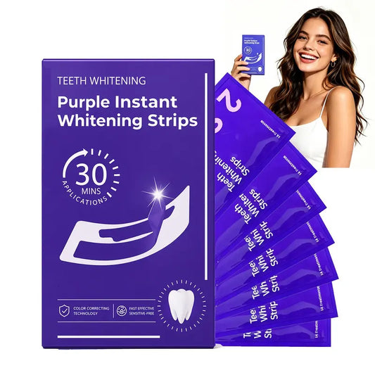Purple Teeth Whitening Strips (7‑Day Kit)