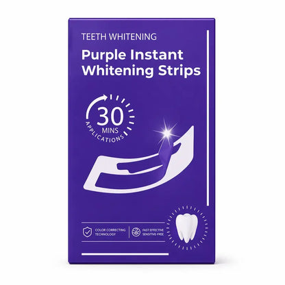 Purple Teeth Whitening Strips Kit – 7-Day Enamel Safe Whitening Treatment (14 Strips)