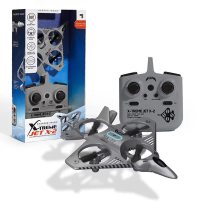 Sharper Image Thunderbolt Jet X Mini Drone w/ LED Lights Gray RC