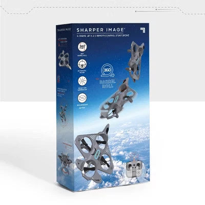 Sharper Image Thunderbolt Jet X Mini Drone w/ LED Lights Gray RC